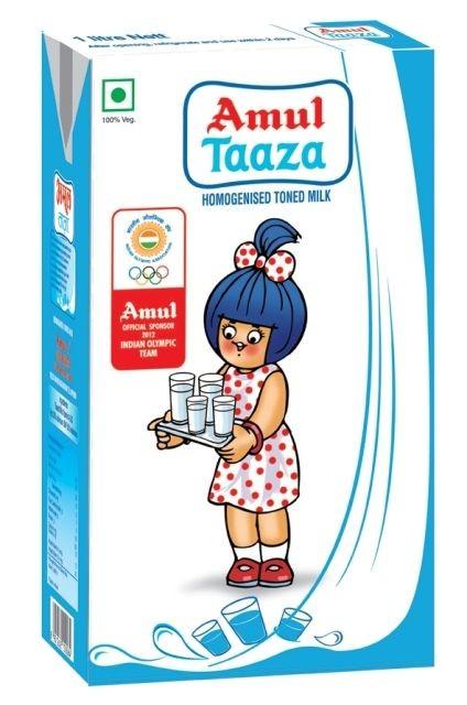 Amul Taaza Homogenised Toned Milk 1LT