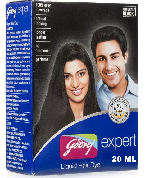 Godrej Expert Liquid Hair Dye Natural Black 20ml