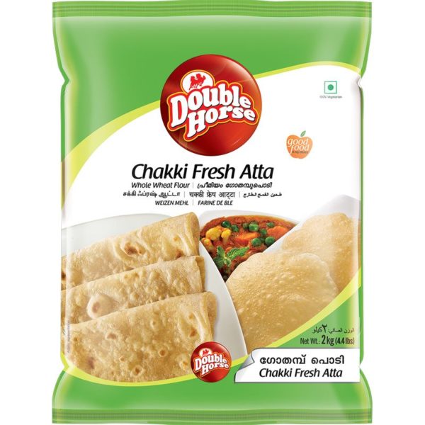 Double horse chakki fresh atta 2Kg