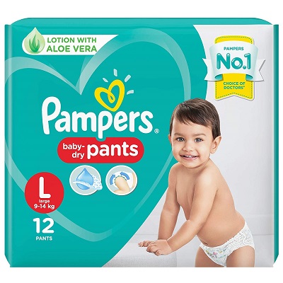 Pampers Diapers Pants, Large (11 Count