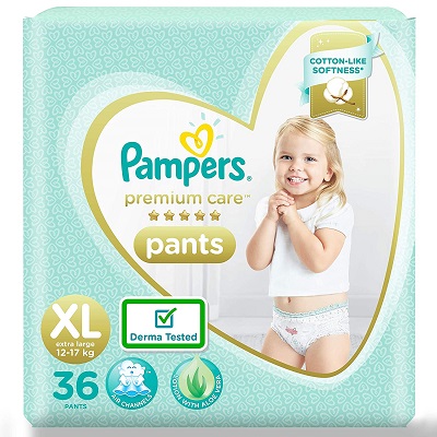 Pampers Premium Care Pants Diapers, XL, 36 Count