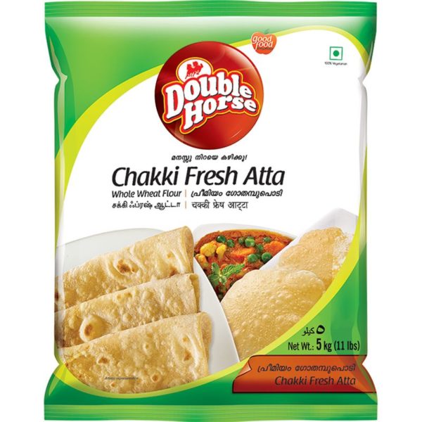 Double horse chakki fresh atta 5kg