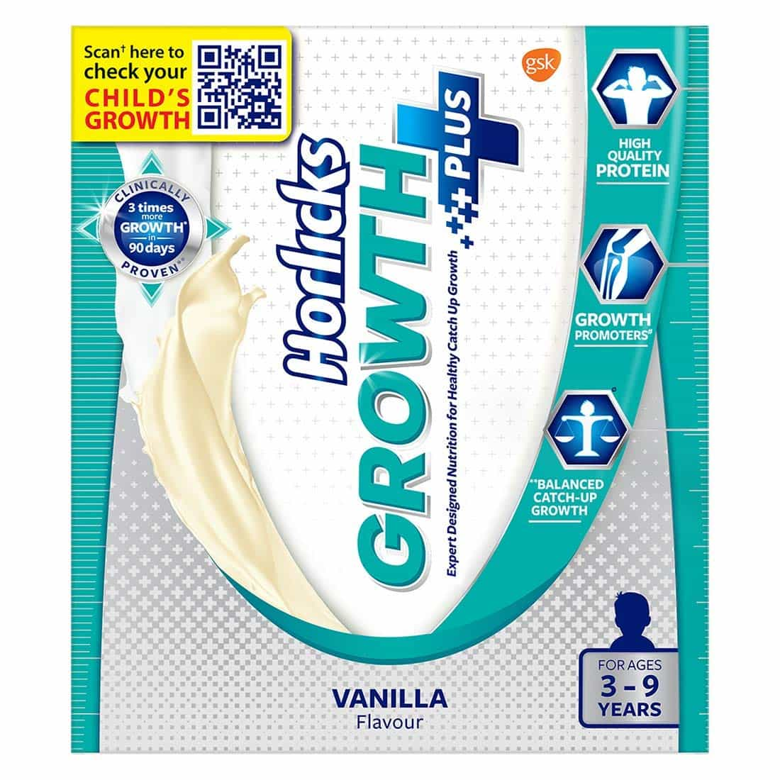 Horlicks Growth Plus - 200 g (Vanilla)