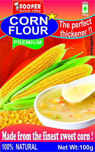 SOOPER CORN FLOUR NATURAL 100G