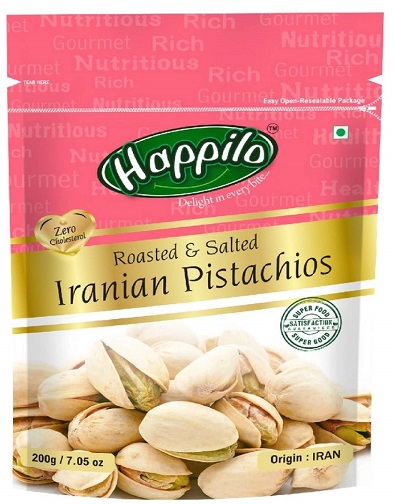 Happilo Premium Iranian Roasted & Salted Pistachios 200g