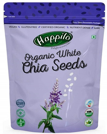 Happilo Premium Raw Organic Authentic White Chia Seeds