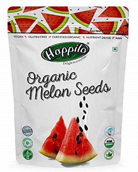 Happilo Premium Raw Organic Melon Seeds 250g