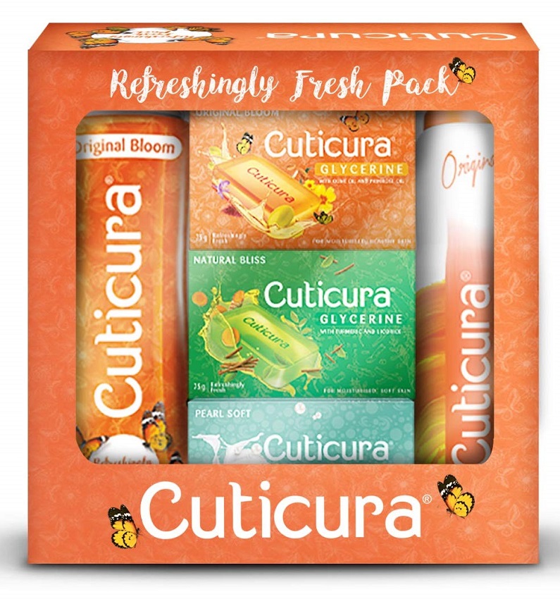 Cuticura Original - Refreshingly Fresh, Combo Pack of 5 (Deo 150ml, Talc - 100g & Soap 3X75g)