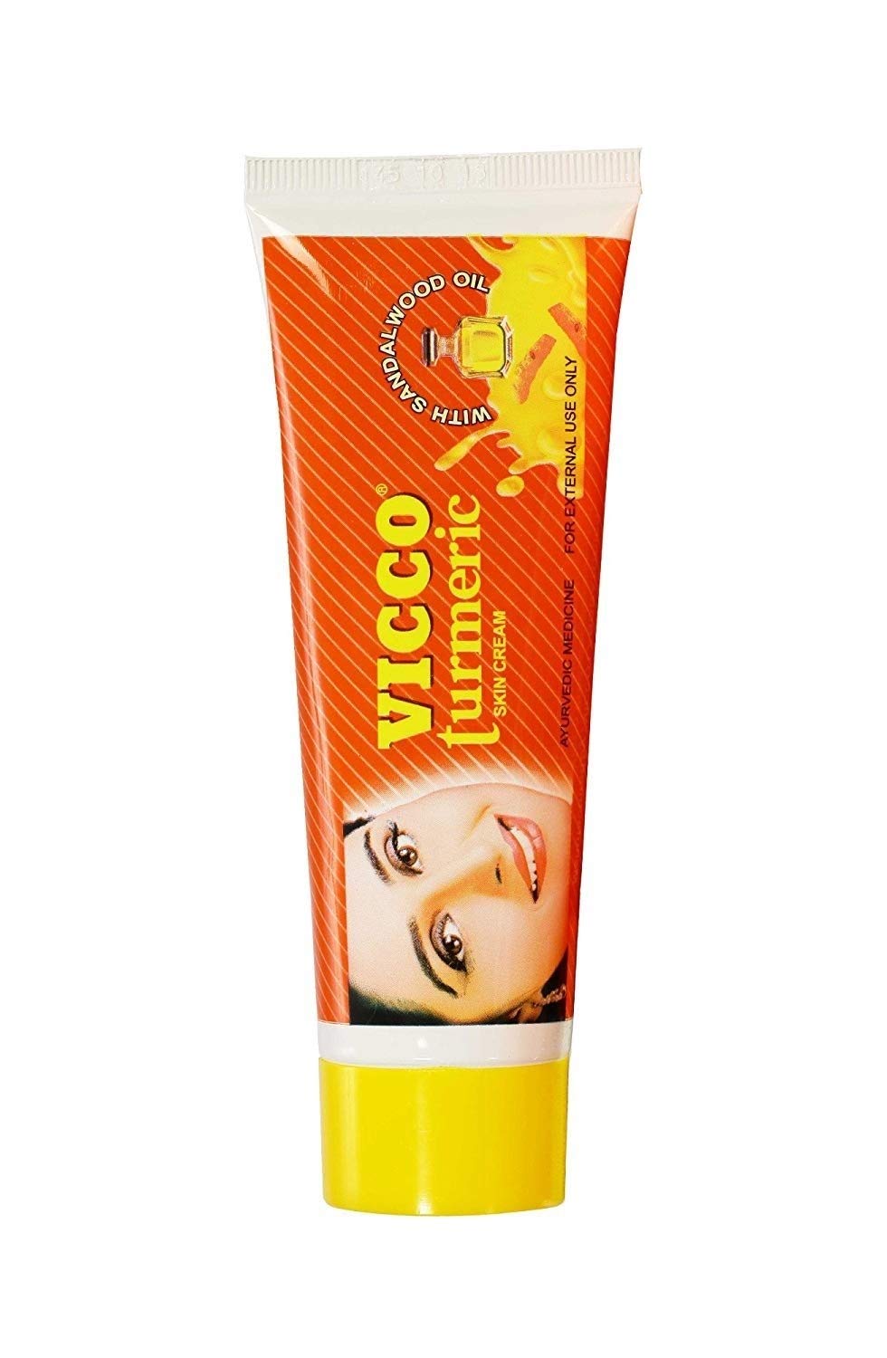 Vicco Turmeric Ayurvedic Skin Cream, With Sandalwood Oil 15g