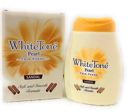 White Tone Pearl Face Powder with Sandal  50gms,