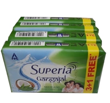 Superia Neem And Coconut Oil Soap 3+1 Free(62 gm