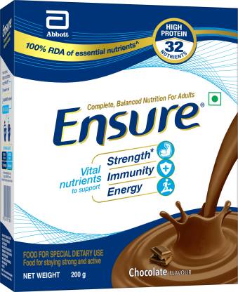 Ensure Chocolate Nutrition Drink  (200 g, Chocolate Flavored)