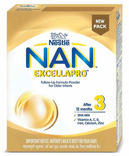 Nestle Nan Excellapro 3 Follow-Up Formula Powder - 400 g