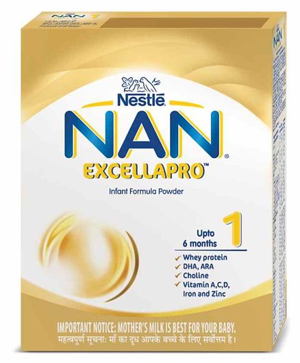 Nestle Nan Excella Pro 1 Infant Formula Powder - 400 gm