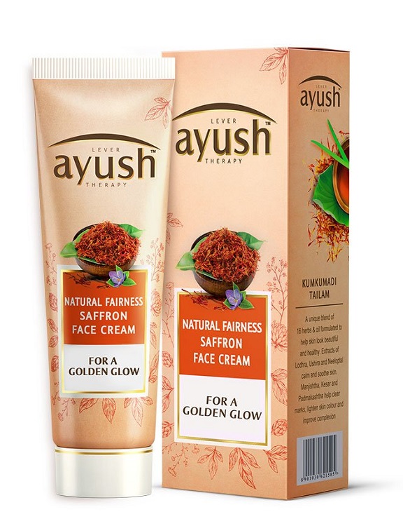 Ayush Natural Fairness Saffron Face Cream, 50g