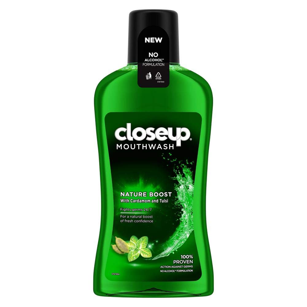 Closeup Nature Boost Anti Germ Mouthwash 500 ml