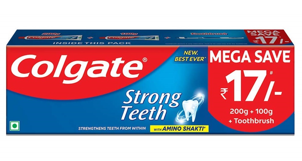 Colgate Strong Teeth Anticavity Toothpaste with Amino Shakti - 300gm