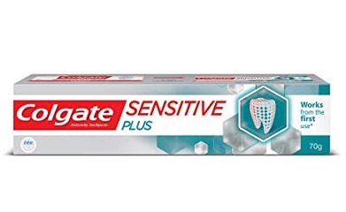 Colgate Sensitive Plus Toothpaste, for Instant Relief from Sensitivity with Pro Argin Formula, 70g