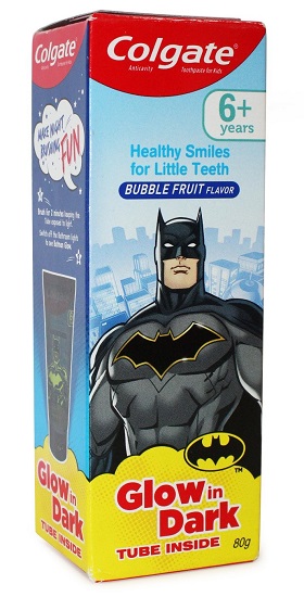 Colgate Batman Anticavity Toothpaste For Kids - 80g (Bubble Fruit Flavour)