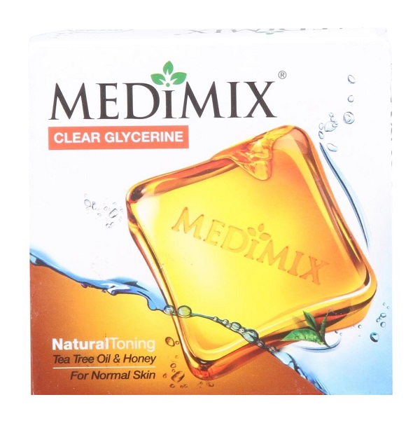 Medimix Soap - Clear Glycerine Natural Toning (Tea Tree Oil and Honey),