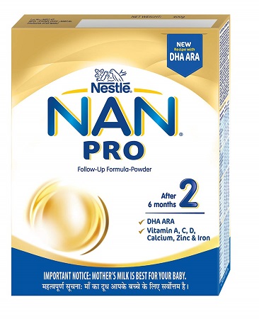Nestlé NAN PRO 2 Follow-Up Formula-Powder (After 6 months), Stage 2- 400g
