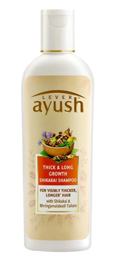 Lever Ayush Thick and Long Growth Shikakai Shampoo Men & Women  (330 ml)