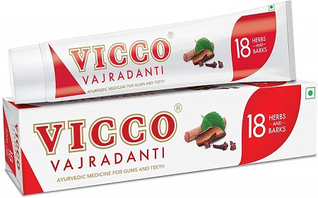 Vicco Vajradanti Ayurvedic Toothpaste 200G With toothbrush