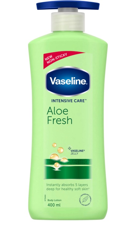 Vaseline Intensive Care Aloe Fresh Body Lotion, 400 ml