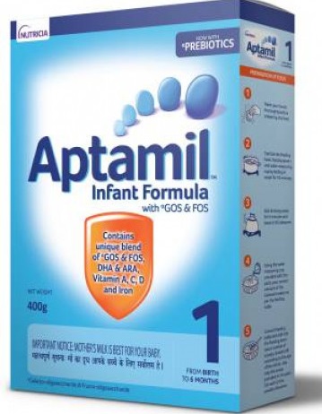 Aptamil Stage 1 Infant Formula Refill Pack, 400gm
