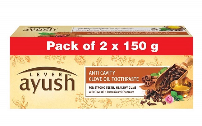 Lever Ayush Whitening Toothpaste with Rock Salt - 300g