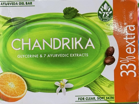 Chandrika glycerine and 7 ayur 33% extra 100g