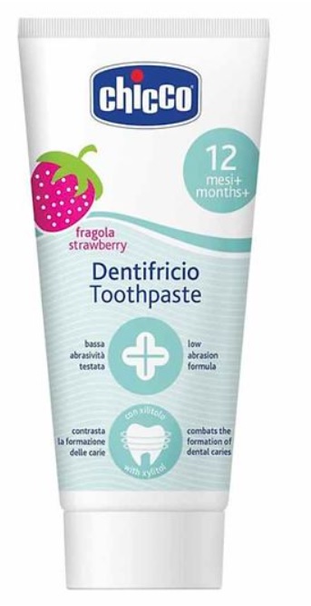 Chicco Dentifricio Toothpaste Strawberry Flavour - 50ml