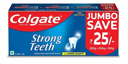 Colgate Strong Teeth Anticavity Toothpaste with Amino Shakti - 500gm