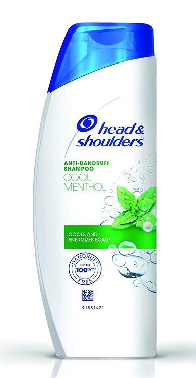 Head & Shoulders Cool Menthol Anti Dandruff Shampoo, 340ml