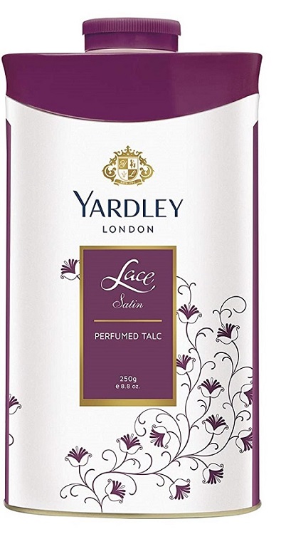 Yardley London Lace Satin Perfumed Talc for Women, 250g