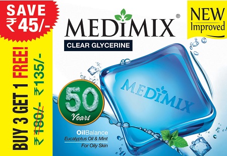 Medimix Clear Glycerine Combi Pack Oil Balance 4x100g