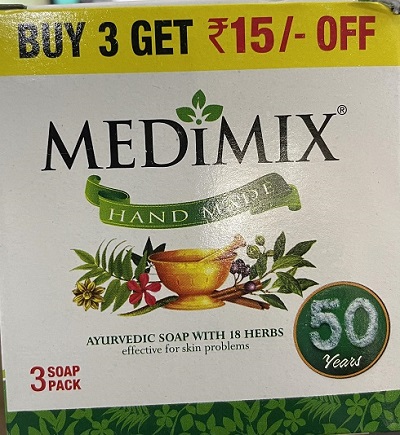 Medimix Soap 3x125g Buy 3 Get 15 off