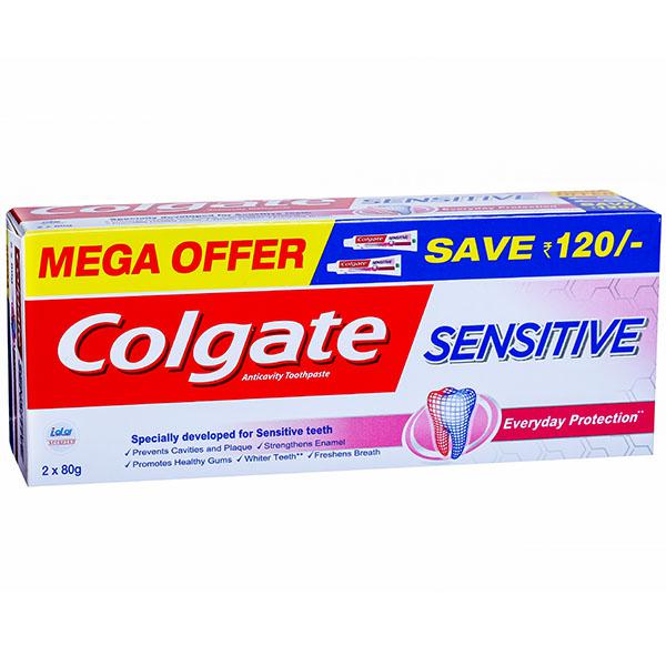 Colgate Sensitive Everyday Protection Anticavity Toothpaste (Mega Offer Save Rs-120)