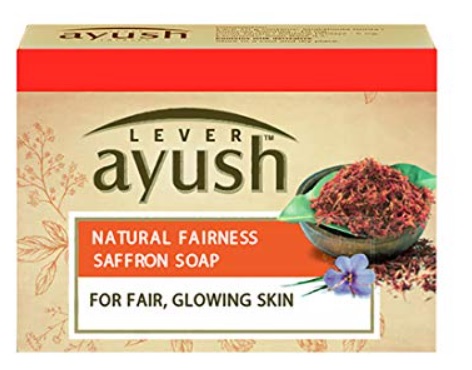 Lever Ayush Natural Fairness Saffron Soap, 100 g