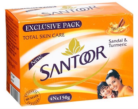 Santoor Total Skin Care 4N X 150g