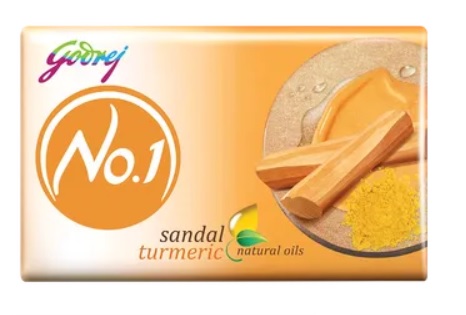 Godrej No.1 Sandal & Turmeric Soap (Buy 4 Get 1 Free)