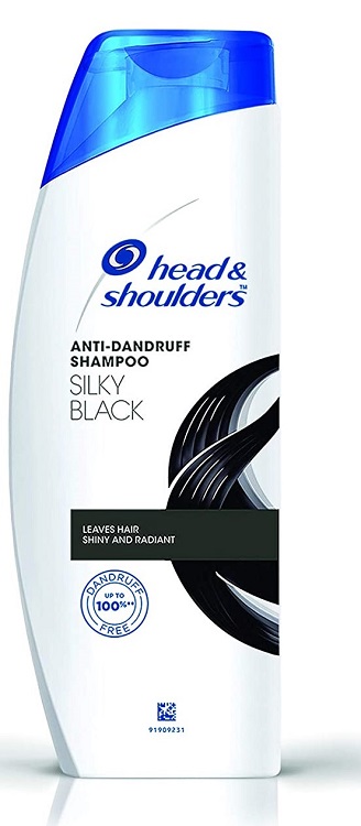 Head & Shoulders , Anti Dandruff Shampoo, Silky Black, 180 ML