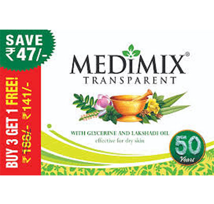 Medimix Clear Glycerine Combi Pack Oil Balance 4x100g