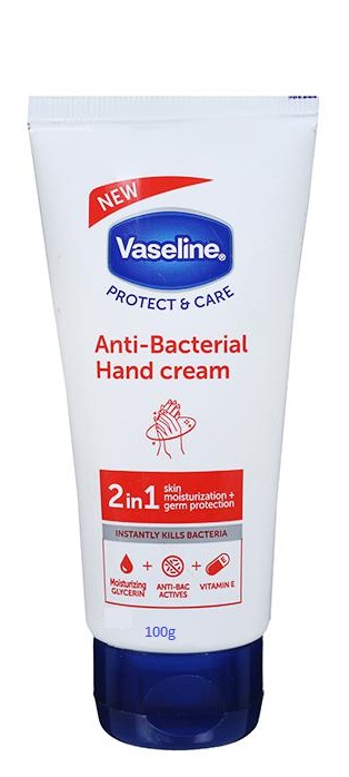 Vaseline Protect & Care Anti Bacterial 2 in 1 Hand Cream 100 g