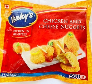 Venkeys chicken and cheese nuggets  500g