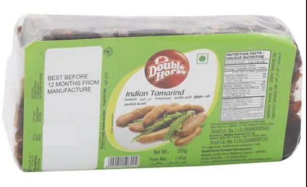 Double Horse Tamarind - Indian, 200 g Pouch