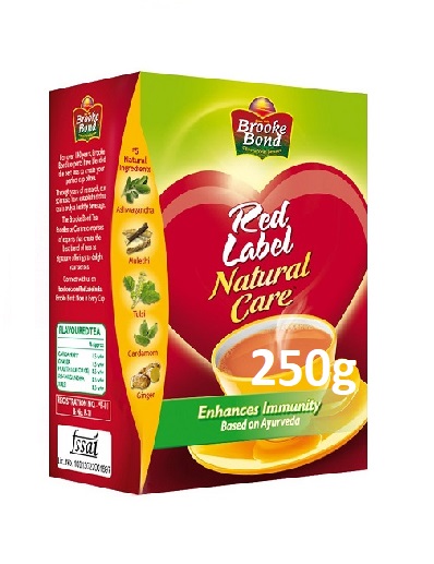 Brooke Bond Red Label Natural Care Tea,250g Carton