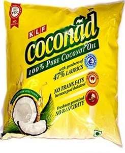 KLF Coconad 100% Pure Coconut Oil 500 ml pouch