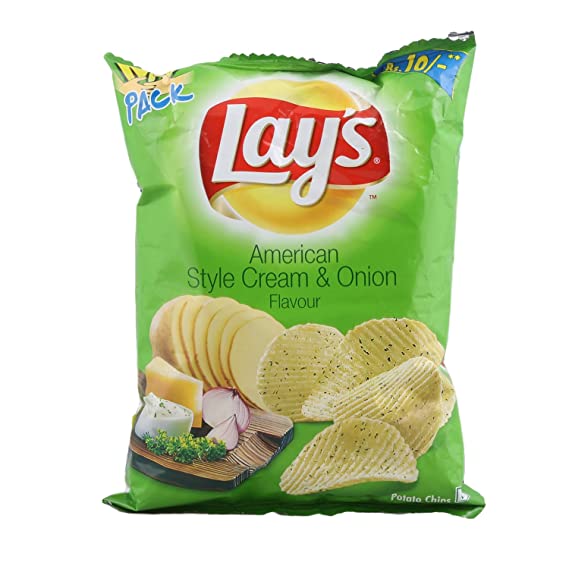 Lay's Potato Chips - American Style Cream and Onion Flavour, 28g