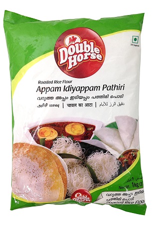 Double Horse Roasted Rice Flour - for Appam, Idiyappam, Pathiri, 1kg